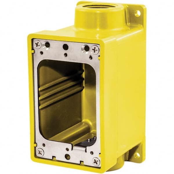 Hubbell Wiring Device-Kellems - Electrical Outlet Boxes & Switch Boxes Enclosure Type: Device Box Enclosure Shape: Rectangle - Makers Industrial Supply