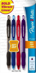 Paper Mate - 1mm Ball Point Retractable Ball Point Pen - Assorted Colors - Makers Industrial Supply