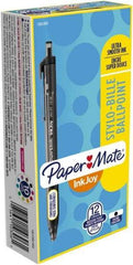 Paper Mate - 1mm Ball Point Retractable Ball Point Pen - Black - Makers Industrial Supply