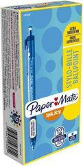 Paper Mate - 1mm Ball Point Retractable Ball Point Pen - Blue - Makers Industrial Supply