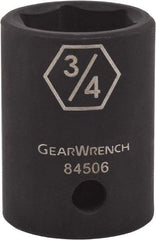 GearWrench - 1/2" Drive 1-1/8" Standard Impact Socket - 6 Points - Makers Industrial Supply