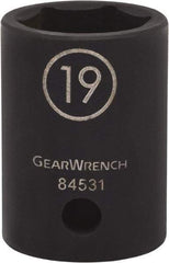 GearWrench - 1/2" Drive 25mm Standard Impact Socket - 6 Points - Makers Industrial Supply