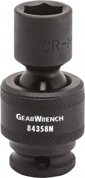 GearWrench - 1/2" Drive 19mm Standard Universal Impact Socket - 6 Points - Makers Industrial Supply