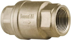 BONOMI - 1" Stainless Steel Check Valve - Spring Check, NPT, 800 WOG - Makers Industrial Supply