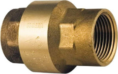 BONOMI - 1-1/2" Brass Check Valve - Spring Check, NPT, 400 WOG - Makers Industrial Supply