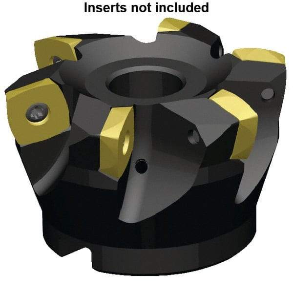 Kennametal - 13 Inserts, 160mm Cutter Diam, 3.5mm Max Depth of Cut, Indexable High-Feed Face Mill - 40mm Arbor Hole Diam, 63mm High, 7792VXE16 Toolholder, XE..160512.. Inserts, Series 7792VX - Makers Industrial Supply