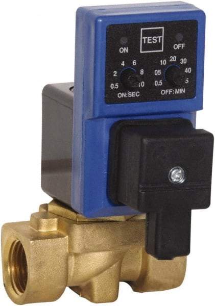 PRO-SOURCE - 1/2" Inlet, Electronic Condensate Drain Valve - 1/2" NPT Outlet, 230 psi - Makers Industrial Supply