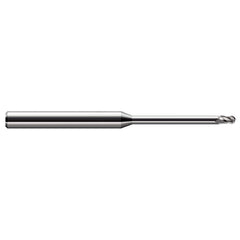 Harvey Tool - 0.04" Diam, 0.06" LOC, 3 Flute Solid Carbide Ball End Mill - Exact Industrial Supply