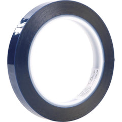 Masking Tape: 72 yd Long, 2.4 mil Thick, Blue Polyester, Silicone Adhesive, 29 lb/in Tensile Strength