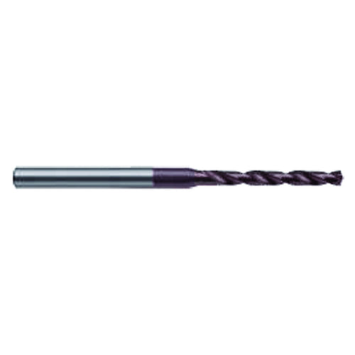 #61 Dia. x #61 Shank × 1 mm Flute Length × 38 mm OAL, 118°, TiAlN, Solid Carbide Drill - Makers Industrial Supply