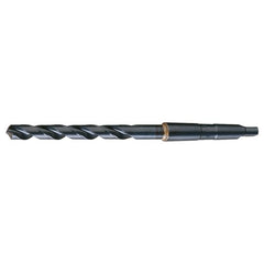 2 RHS / RHC HSS 118 Degree Radial Point General Purpose Taper Shank Drill - Steam Oxide - Exact Industrial Supply