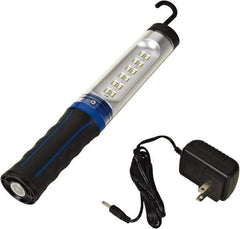 Value Collection - 12 VDC, 3 Watt, Cordless, LED Portable Handheld Work Light - 1 Head, 350 Lumens, ABS & Polycarbonate, 11-1/2" Long x 1-1/4" Wide x 1-5/8" High - Makers Industrial Supply