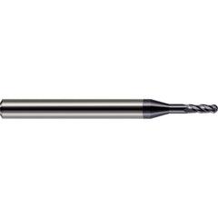 Harvey Tool - Ball End Mills; Mill Diameter (Inch): 3/32 ; Mill Diameter (Decimal Inch): 0.0930 ; Number of Flutes: 4 ; Length of Cut (Decimal Inch): 0.2790 ; Material: Solid Carbide ; Overall Length (Inch): 1-1/2 - Exact Industrial Supply