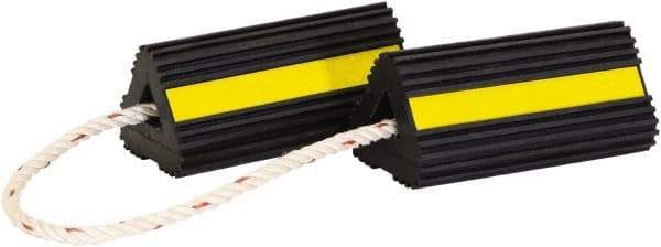 Buyers Products - 4" Wide x 8" High x 4" Deep, Rubber Wheel Chock - Makers Industrial Supply