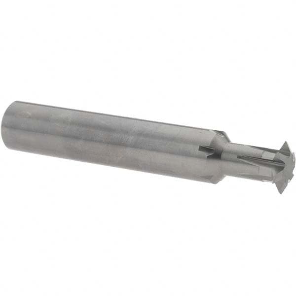 Accupro - 1/2° 1/2" Cut Diam, 0.109" Cut Width, 1/2" Shank, Solid Carbide Double-Angle Cutter - Makers Industrial Supply