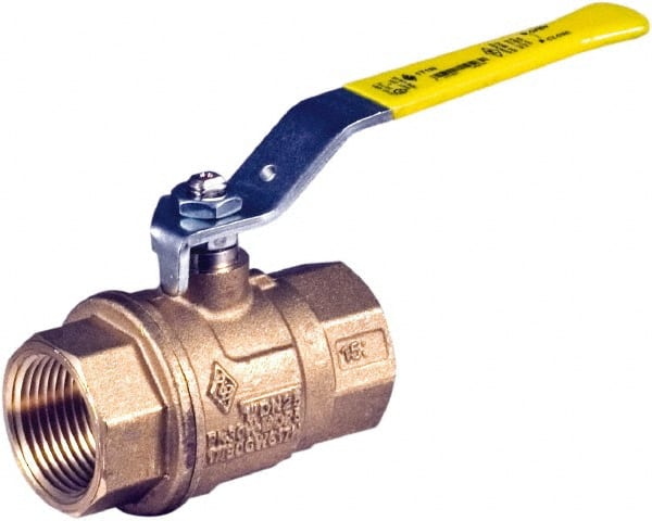 BONOMI - 4" Pipe, Full Port, Brass Ball Valve - Exact Industrial Supply