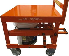 Ballymore - 400 Lb Capacity, 20" Wide x 27" Long x 42" High Mobile Cart - 1 Shelf, Steel, 2 Rigid/2 Swivel Casters - Makers Industrial Supply