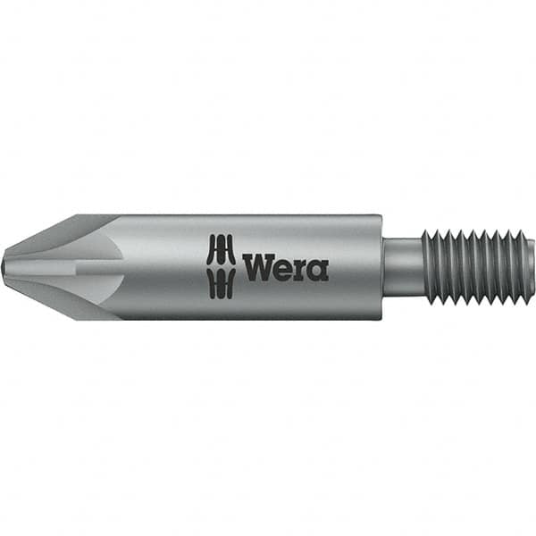 Wera - 5mm Drive, #2 Pozidriv Screwdriver Bit - 1-3/8" OAL - Makers Industrial Supply