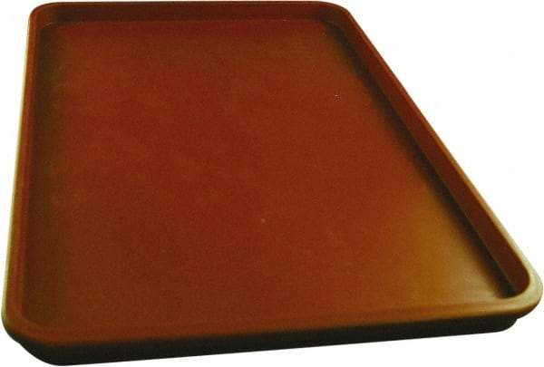 Made in USA - 14-1/4" Long x 9-1/2" Wide x 1-1/4" Deep Lid Tray - Polypropylene - Makers Industrial Supply