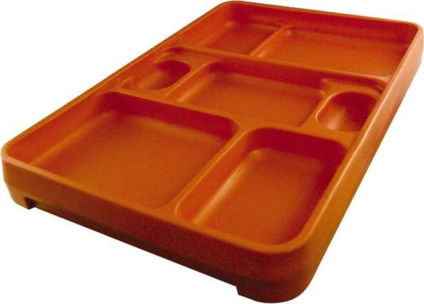 Made in USA - 14-1/4" Long x 9-1/2" Wide x 1-3/4" Deep Tray - Polypropylene - Makers Industrial Supply