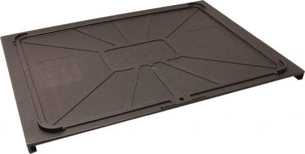 Made in USA - 17-1/2" Wide x 1" High, Gray Bin Cover - Use with Barracuda Box - Makers Industrial Supply