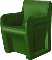 Made in USA - Green Polyethylene Guest Chair - 24" Wide x 33" High - Makers Industrial Supply