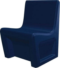 Made in USA - Slate Blue Polyethylene Guest Chair - 24" Wide x 33" High - Makers Industrial Supply