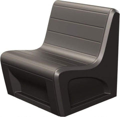 Made in USA - Black Polyethylene Guest Chair - 31" Wide x 33" High - Makers Industrial Supply