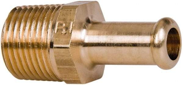 Value Collection - 3/8 NPT Thread Hose Barb x Male NPT Connector - 3/8" ID Hose, Brass - Makers Industrial Supply