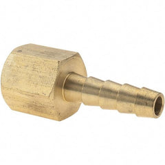 Value Collection - 1/4 NPT Thread Hose Barb x Female NPT Connector - 1/4" ID Hose, Brass - Makers Industrial Supply