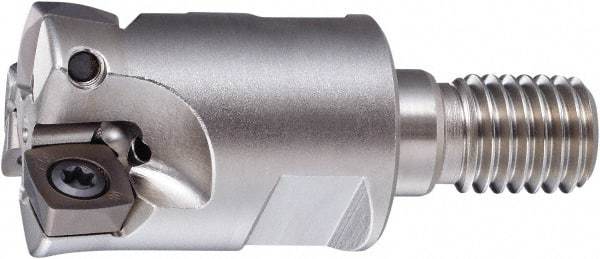 OSG - 26mm Cut Diam, 35mm Max Depth, M12 Modular Connection Indexable High-Feed End Mill - Screw Holding Method, PHC Insert, PHC Toolholder, Through Coolant - Makers Industrial Supply