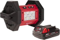 Milwaukee Tool - 18 Volts, 1100 Lumens, Cordless Work Light - 3 hr Run Time - Makers Industrial Supply