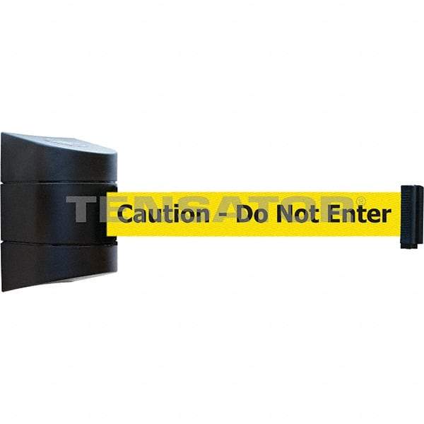 Tensator - 5-1/2" High x 3-1/4" Long x 3-1/4" Wide Magnetic Wall Mount Barrier - Metal, Black Powdercoat Finish, Black, Use with Wall Mount - Makers Industrial Supply