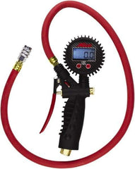 Milton - 0 to 255 psi Digital Kwik Grip Safety Tire Pressure Gauge - AAA Battery, 36' Hose Length - Makers Industrial Supply