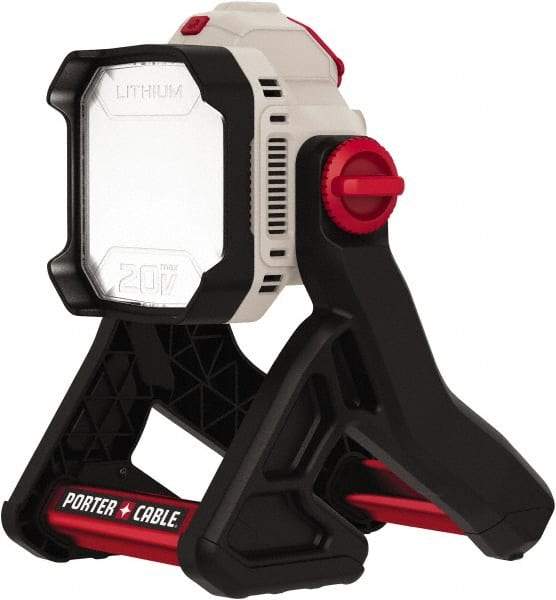 Porter-Cable - 20 Volts, 1800 Lumens, Cordless Work Light - Black/Gray, 8 hr Run Time - Makers Industrial Supply