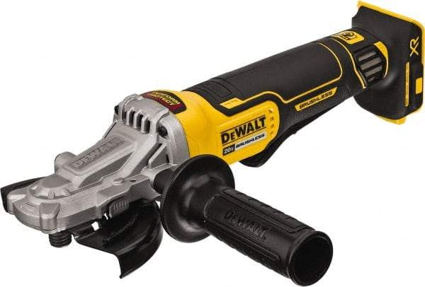 DeWALT - 5" Wheel Diam, 9,000 RPM, Cordless Angle & Disc Grinder - 5/8-11 Spindle, 20 Volts - Makers Industrial Supply