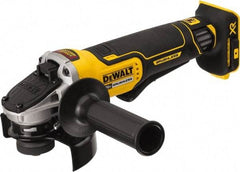 DeWALT - 4-1/2" Wheel Diam, 9,000 RPM, Cordless Angle & Disc Grinder - 5/8-11 Spindle, 20 Volts - Makers Industrial Supply