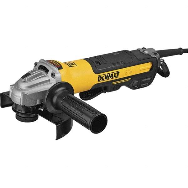 DeWALT - 5 & 6" Wheel Diam, 9,000 RPM, Corded Angle & Disc Grinder - 5/8-11 Spindle, 13 Amps - Makers Industrial Supply