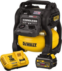 DeWALT - 0.4 hp, 1.5 SCFM at 40 psi, 1.2 SCFM at 90 psi, Pancake Compressor - 2.5 Gal Tank, 60V, 135 psi - Makers Industrial Supply