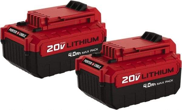 Porter-Cable - 20 Volt Lithium-Ion Power Tool Battery - 4 Ahr Capacity, Series 20V Max - Makers Industrial Supply