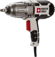 Porter-Cable - 1/2" Drive, 450 Ft/Lb Torque, Pistol Grip Handle, 2,600 RPM, Impact Wrench - 7 Amps, 12 Volts - Makers Industrial Supply