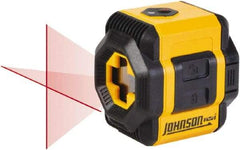 Johnson Level & Tool - 2 Beam 30' Max Range Self Leveling Cross Line Laser - Red Beam, 3/16" at 30' Accuracy - Makers Industrial Supply