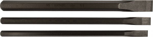 Mayhew - 3 Piece Cold Chisel Set - Sizes Included 3/4 to 1" - Makers Industrial Supply