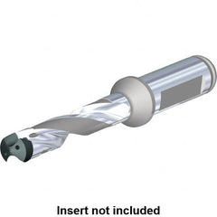 Kennametal - Series KenTIP FS, Head Connection M, 8xD, 16mm Shank Diam, Drill Body - 48mm Drill Body Length to Flange, KTFS Toolholder, 11.5mm Nose Diam, 168mm OAL, 168mm Drill Body Length, 106.9mm Flute Length, Flatted Straight Shank, Through Coolant - Makers Industrial Supply