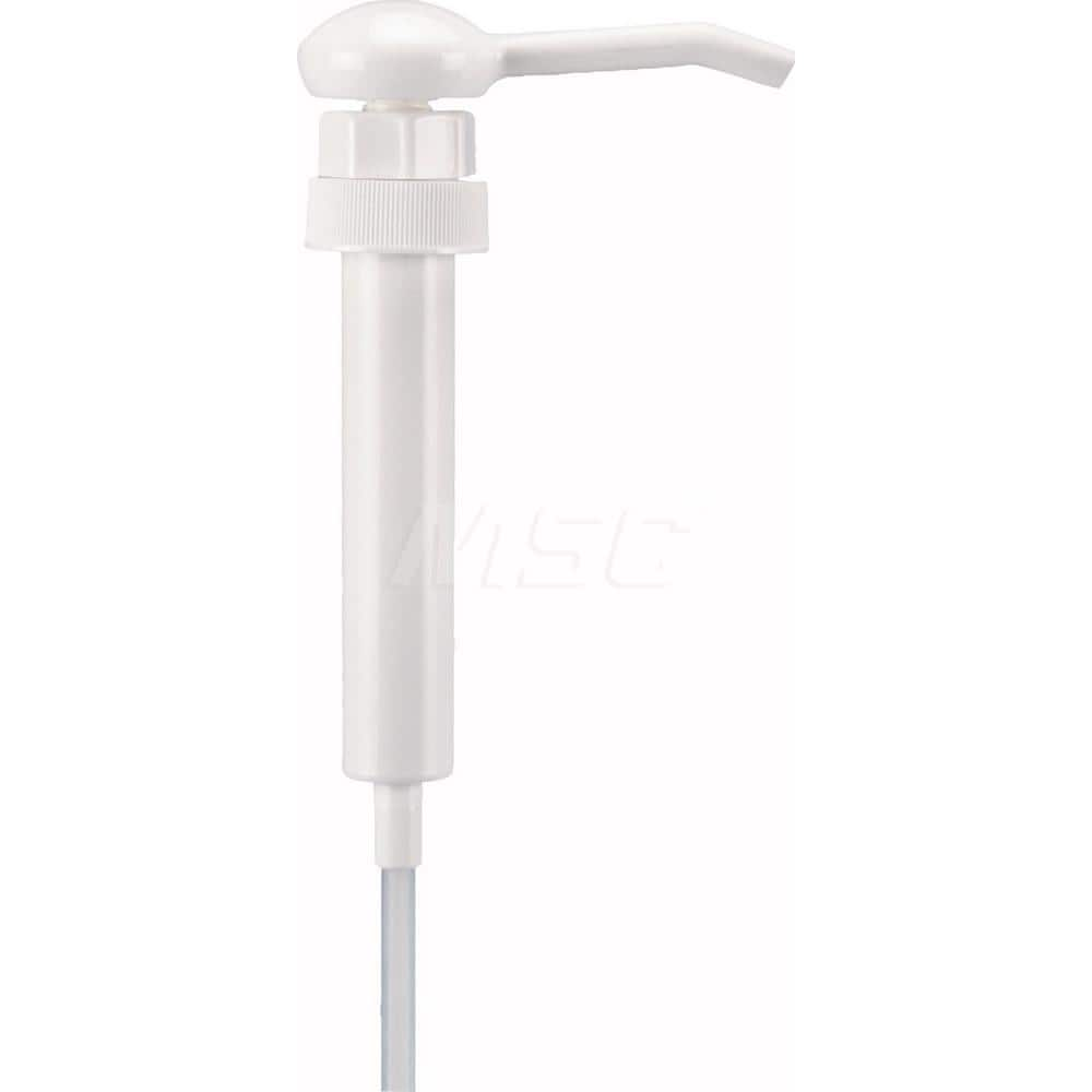 Hand-Operated Drum Pumps; Pump Type: Siphon; Ounces per Stroke: 1.00; Outlet Size (Inch): 12; Material: High Density Polyethylene; Overall Length (Inch): 12; Diameter (Inch): 1-1/4; Additional Information: Color: White; Operating Principle: Displacement;