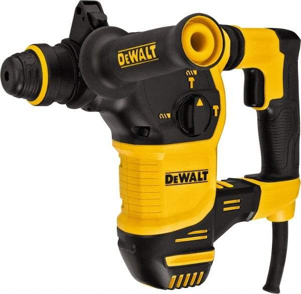 DeWALT - 120 Volt 1" SDS Plus Chuck Electric Rotary Hammer - 0 to 5,200 BPM, 0 to 1,150 RPM, Reversible - Makers Industrial Supply