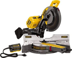 DeWALT - 15 Amp, 120 Volt, 3,800 RPM, 45° Right Double Bevel Sliding Miter Saw - 5/8" Arbor, 12" Blade Diam - Makers Industrial Supply