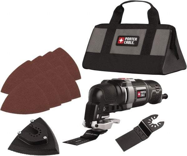 Porter-Cable - 120 Volt Electric Multi-Tool Kit - 10,000 to 22,000 RPM, 3 Amps - Makers Industrial Supply