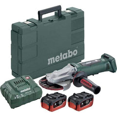 Metabo - 5" Wheel Diam, 8,000 RPM, Cordless Angle & Disc Grinder - 5/8-11 Spindle - Makers Industrial Supply