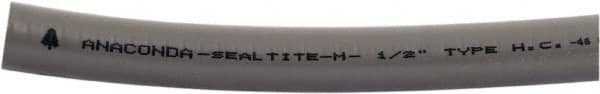 Anaconda Sealtite - 1" Trade Size, 400' Long, Flexible Liquidtight Conduit - Galvanized Steel & PVC, 1" ID, Gray - Makers Industrial Supply